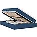 Letto con contenitore e materasso Blu 140 x 190 cm Poliestere - Foto miniatura 1