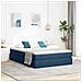 Letto con contenitore e materasso Blu 140 x 190 cm Poliestere - Foto miniatura 2