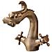Rubinetto per lavabo da bagno, Blackswan, tipo M266 Dragon, modello bronzo antico, misura 20 cm - Foto miniatura 1