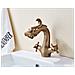 Rubinetto per lavabo da bagno, Blackswan, tipo M266 Dragon, modello bronzo antico, misura 20 cm - Foto miniatura 4