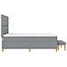 Letto a molle con materasso Grigio chiaro 160 x 200 cm Tessuto - Foto miniatura 9