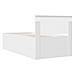 Struttura del letto Bianco 90 x 190 cm Legno multistrato - Foto miniatura 9
