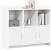 Credenza Bianco 98,5 x 33 x 80 cm Legno ingegnerizzato - Foto miniatura 2