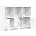 Credenza Bianco 98,5 x 33 x 80 cm Legno ingegnerizzato - Foto miniatura 3