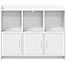 Credenza Bianco 98,5 x 33 x 80 cm Legno ingegnerizzato - Foto miniatura 4