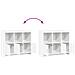 Credenza Bianco 98,5 x 33 x 80 cm Legno ingegnerizzato - Foto miniatura 8