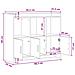 Credenza Bianco 98,5 x 33 x 80 cm Legno ingegnerizzato - Foto miniatura 9