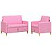 Set di Divani con Storage 2 pcs Rosa Poliestere - Foto miniatura 1