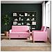 Set di Divani con Storage 2 pcs Rosa Poliestere - Foto miniatura 2