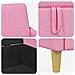 Set di Divani con Storage 2 pcs Rosa Poliestere - Foto miniatura 6