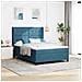 Letto a molle con materasso Blu 140 x 200 cm Velluto - Foto miniatura 2