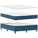 Letto a molle con materasso Blu 140 x 200 cm Velluto - Foto miniatura 5