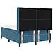 Letto a molle con materasso Blu 140 x 200 cm Velluto - Foto miniatura 9