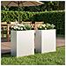 Vaso da giardino 2 pz Bianco 40 x 20 x 50 cm - Foto miniatura 2