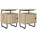 Armadio da Notte 2 pz Rovere Sonoma Legno ingegnerizzato - Foto miniatura 1