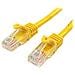 Cavo di rete CAT 5e - Cavo Patch Ethernet RJ45 UTP Giallo da 1m antigroviglio - Cavo RJ45 M / M Cat 5e - Foto miniatura 1