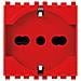 19210 / r - Presa 2p+t 16a Universale Rosso - Foto miniatura 2