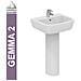 Lavabo A Parete, 50cm, Serie Gemma 2, J521401 - Foto miniatura 3