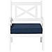 Sedia Da Giardino Bianca Con Cuscino Blu Baltic - Foto miniatura 8