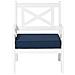 Sedia Da Giardino Bianca Con Cuscino Blu Baltic - Foto miniatura 13