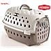 Trasportino Cuccia Cani Gatti Gabbia Trasporto Animali Auto 50x34x32cm Tortora - Foto miniatura 5