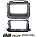 Mascherina Adattatore Autoradio 03693 Con Foro 2din Nero Kia Sportage Dal 2010 Al 2015 - Foto miniatura 1
