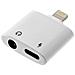Adattatore Ricarica Audio Presa Iphone Ipad Ipod Presa Jack 3.5mm Femmina Bianco - Foto miniatura 5