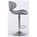 Set 2 Sgabelli Cucina Las Vegas V2 in Tessuto - Coppia Sedie Sgabello Imbottite Girevoli e Regolabili 62-82cm con Schienale Grigio Chiaro - Foto miniatura 3