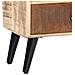 Comodino 40x30x60 Cm In Legno Massello Di Mango - Foto miniatura 6