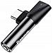 Adattatore Audio Usb-c-mini Jack 3,5 Mm/usb-c, Nero - Foto miniatura 4