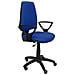 Modello 14 cp - sedia Da Ufficio Ergonomica Con Meccanismo Permanente, Regolabile In Altezza E Ruote Parquet - sedile E Schienale Imbottiti In Tessuto Bali (braccioli Fissi Inclusi) 109x46x46 Cm Grigio - Foto miniatura 3