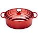 Casseruola Ovale Evolution In Ghisa 27 Cm Colore Rosso Ciliegia Cocotte - Foto miniatura 1