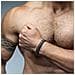 Bracciale in Pelle per Uomo ""Joy"" 23cm Argento - Foto miniatura 2