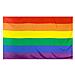 Rainbow Flag Gay Pride - Grande Interni Esterni Lgbt - Festival Diversit Celebration 5ft X 3ft - Foto miniatura 1