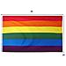 Rainbow Flag Gay Pride - Grande Interni Esterni Lgbt - Festival Diversit Celebration 5ft X 3ft - Foto miniatura 2
