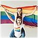 Rainbow Flag Gay Pride - Grande Interni Esterni Lgbt - Festival Diversit Celebration 5ft X 3ft - Foto miniatura 3