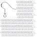 Ganci Orecchino In Argento Sterling 925 Ear Fili Fish Hook Orecchini Con Sfera A Molla Per I Monili Di Diy Personalizza Fare 100 Pz - Foto miniatura 1