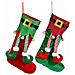 Calze Natalizie Portadolci Con Elfo E Babbo Natale Set 6 Calze Natalizie Da Appendere In Panno Idea Regalo Per Natale - Foto miniatura 1