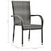 Set Mobili da Pranzo Giardino 5 pz in Polyrattan Grigio - Foto miniatura 10