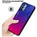 Custodia Compatibile Con Oneplus Nord N200 5g In Viola - Rosso - Coperchio Protettivo Bicolore In Vetro Temperato E Silicone Tpu - Foto miniatura 6
