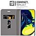 Custodia Compatibile Con Samsung Galaxy A80 / A90 In Grigio Nero - Coperchio Protettiva Con Chiusura Magnetica, Funzione Stand E Tasca Per Le Carte - Foto miniatura 4