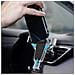 Supporto Auto Smartphone Fissaggio Griglia Di Aerazione Ruotabile A 360° Nero - Foto miniatura 3