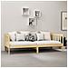 Divano Letto con Materasso 90x200 cm Legno Massello di Pino - Foto miniatura 3