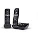 Gigaset AS690 Duo Telefono analogico/DECT Identificatore di chiamata/ Vivavoce Nero - Foto miniatura 1