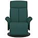 Poltrona Reclinabile Con Poggiapiedi Verde Scuro In Tessuto - Foto miniatura 3