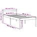 Letto Per Anziani Marrone Cera 90x200 Cm Legno Massello Di Pino - Foto miniatura 3