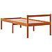 Letto Per Anziani Marrone Cera 90x200 Cm Legno Massello Di Pino - Foto miniatura 4