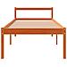 Letto Per Anziani Marrone Cera 90x200 Cm Legno Massello Di Pino - Foto miniatura 5