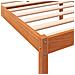 Letto Per Anziani Marrone Cera 90x200 Cm Legno Massello Di Pino - Foto miniatura 6