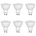 Pack 6 Pezzi Spot Led Gu10 5w (equivalente 40w) - Luce Bianca Naturalee 4000k - 400 Lumen - Faretto Led Gu10 - 50x57mm Angolo 120° - Foto miniatura 1